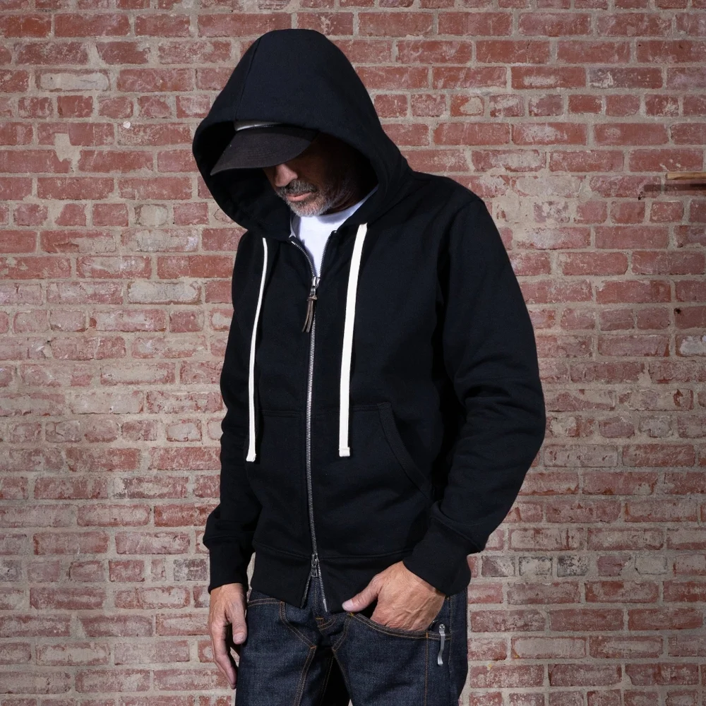Brave Star American Made Sumo Denim Blue Hoodie Size XL_2